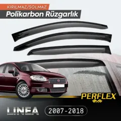 Perflex Polikarbon Kırılmaz Rüzgarlık V2 Mugen Fiat Linea 2007-2018